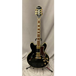 Used Epiphone Used Epiphone Sheraton II Black Hollow Body Electric Guitar