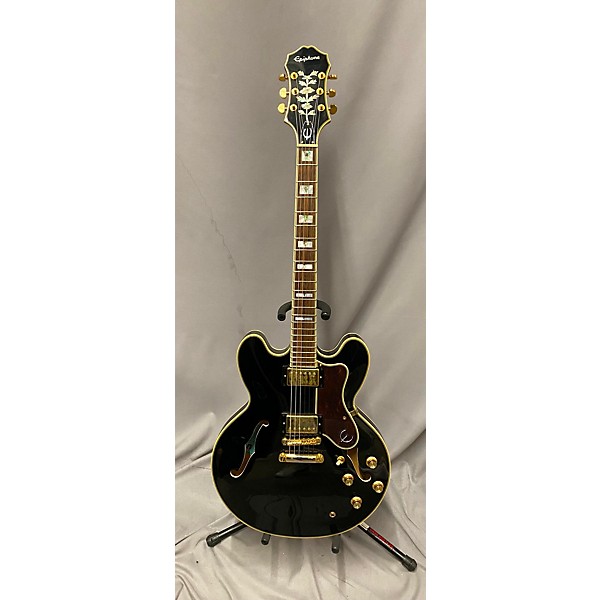 Used Epiphone Used Epiphone Sheraton II Black Hollow Body Electric Guitar