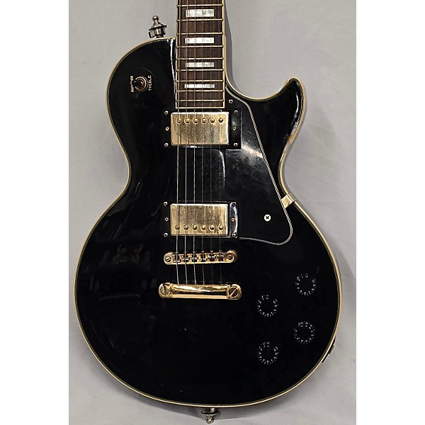 Used Epiphone Used Epiphone Les Paul Custom Black And Gold. Solid Body Electric Guitar