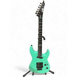 Used ESP Used ESP LTD Mirage Deluxe '87 Turquoise Solid Body Electric Guitar