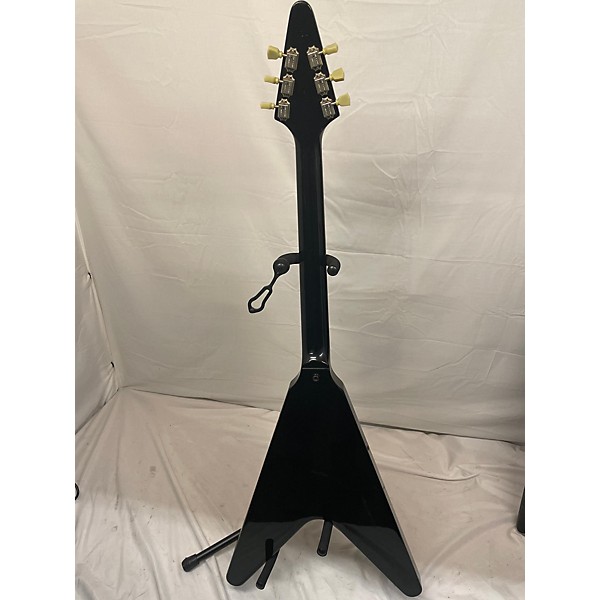 Vintage Gibson Vintage 1994 Gibson Flying V Ebony Solid Body Electric Guitar