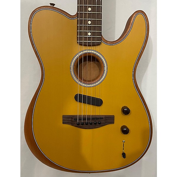 Used Fender Used Fender Acoustasonic Player Telecaster Butterscotch Blonde Acoustic Electric Guitar