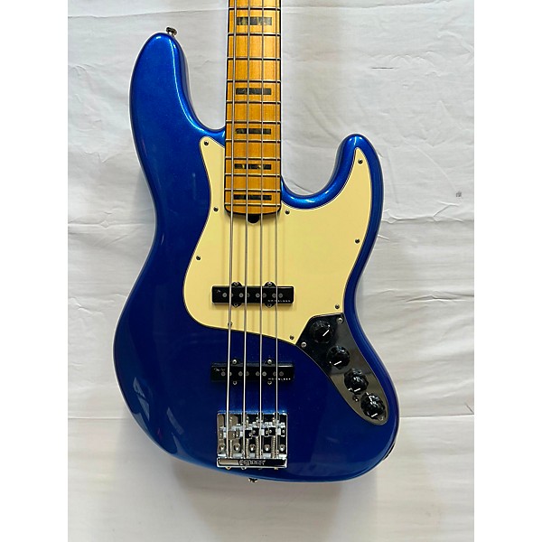 Used Fender Used Fender American Ultra Jazz Bass Cobra Blue Electric Bass Guitar