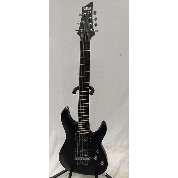 Used Schecter Guitar Research Used Schecter Guitar Research C-7 Satin Black Solid Body Electric Guitar