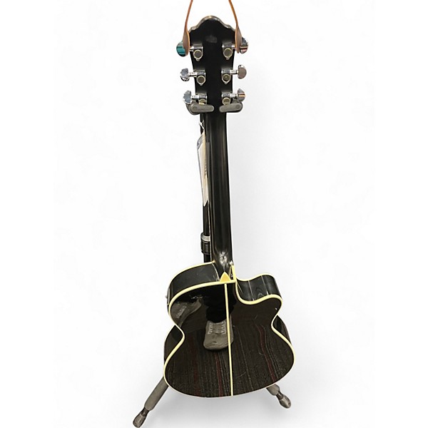 Used Ibanez AEG10II Left Handed Acoustic Electric Guitar Black Guitar
