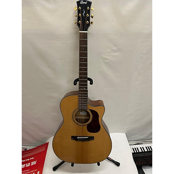 Used Cort Used Cort A6 Natural Acoustic Electric Guitar