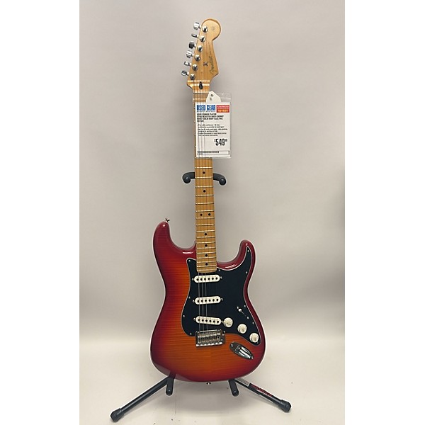 Used Fender Used Fender Player Stratocaster Aged Cherry Burst Solid Body Electric Guitar