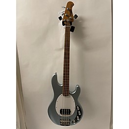 Used Sterling by Music Man Used Sterling By Music Man STINGRAY Silver Electric Bass Guitar