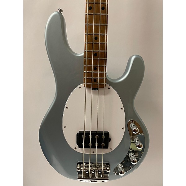 Used Sterling by Music Man Used Sterling By Music Man STINGRAY Silver Electric Bass Guitar