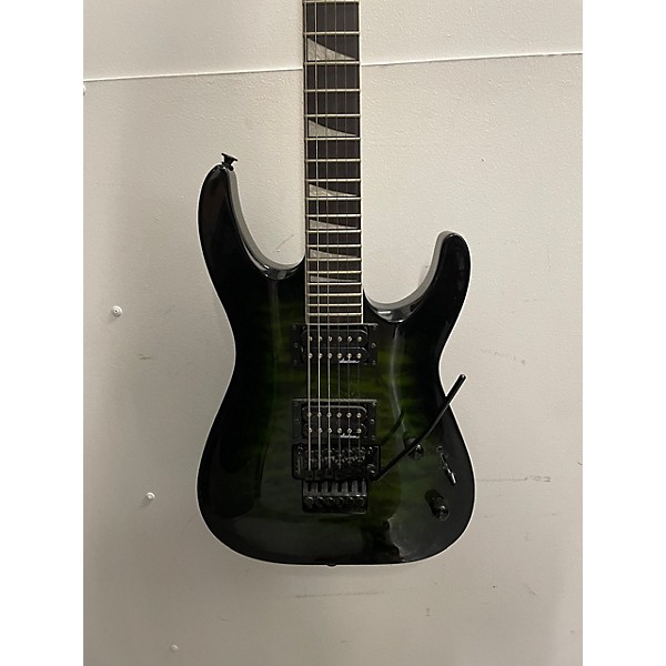 Used Jackson Used Jackson JS32Q Dinky DKA Transparent Green Burst Solid Body Electric Guitar