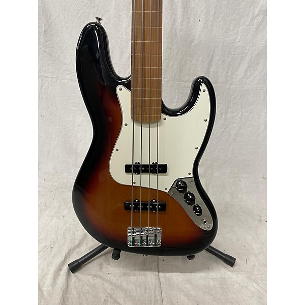 Used Fender Used Fender PLAYER JAZZ BASS PAU FERRO FRETLESS BURST Electric Bass Guitar