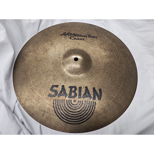 Used SABIAN Used SABIAN 16in AA Medium Thin Crash Cymbal