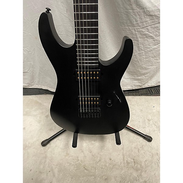 Used ESP Used 2022 ESP LTD AW-7B Black Baritone Guitars