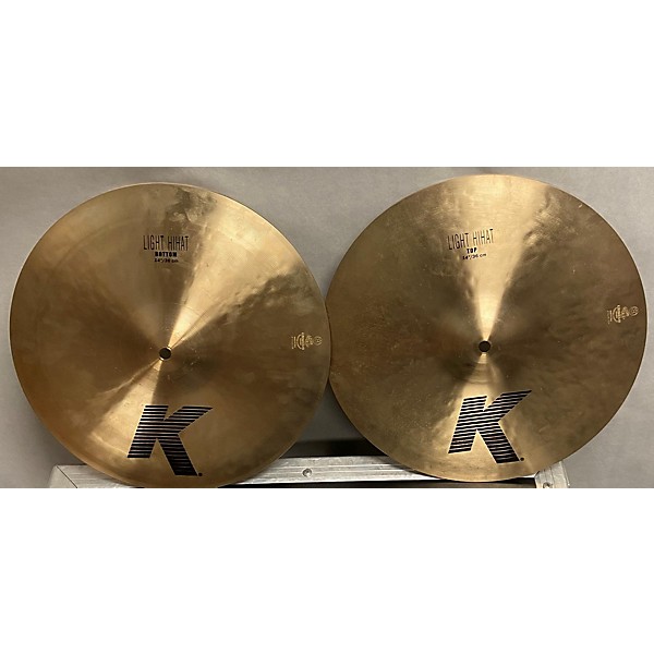 Used Zildjian Used Zildjian 14in K Light Hi Hat Pair Cymbal