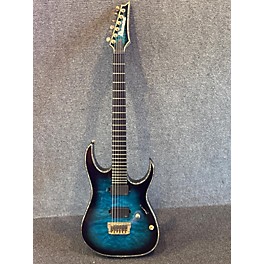 Used Ibanez Used Ibanez RGIX20FEQM Iron Label RG Series Sapphire Blue Sunburst Solid Body Electric Guitar