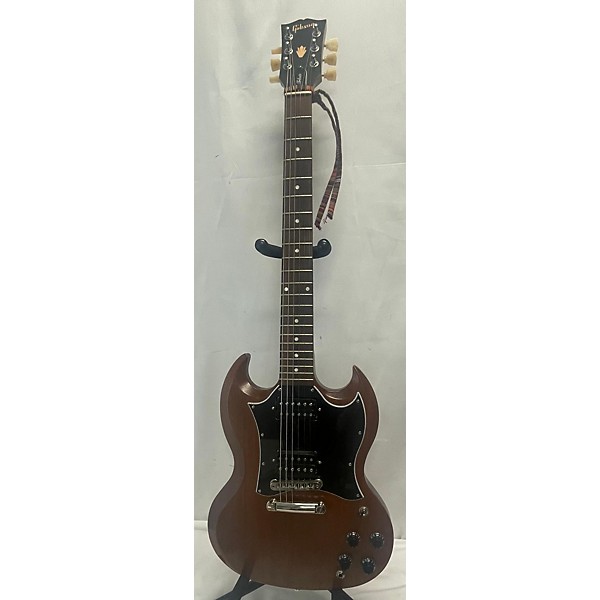 Used Gibson 1950S Tribute SG Solid Body Electric Guitar Worn Brown