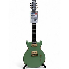 Used Earl Slick SL60 Distressed Surf Green Solid Body Electric Guitar