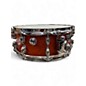 Used Yamaha Used Yamaha Oak Custom Snare Gold Badge Matte Sedona Red Drum