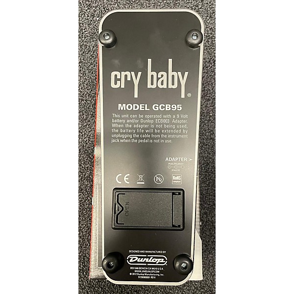 Used Dunlop GCB95 Original Crybaby Wah Effect Pedal