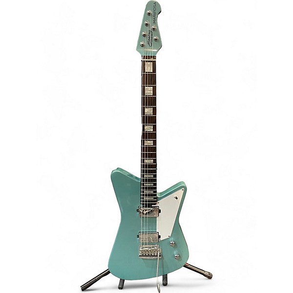 Used Sterling by Music Man Used Sterling By Music Man Mariposa Dorado Green Solid Body Electric Guitar