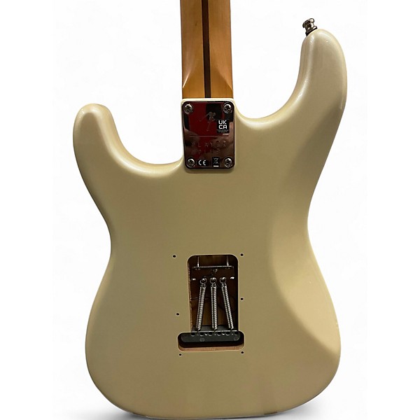 Used Fender Player Plus Stratocaster Olympic Pearl Solid Body Electric Guitar