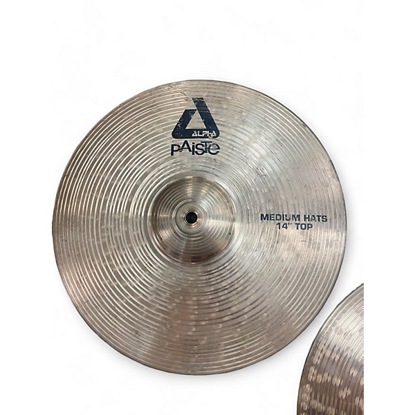 Used Paiste Used Paiste Alpha Medium Hi Hat Pair Cymbal