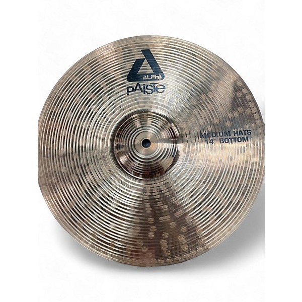 Used Paiste Used Paiste Alpha Medium Hi Hat Pair Cymbal