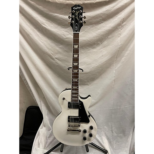 Used Epiphone Used Epiphone Les Paul Muse Pearl White Solid Body Electric Guitar