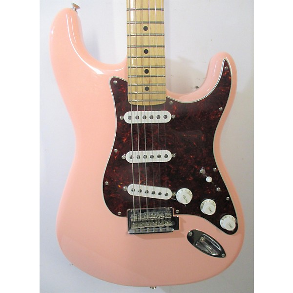 Used Fender Player Stratocaster Solid Body Electric Guitar Bubble Gum
