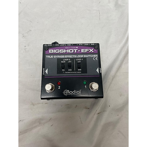 Used Radial Engineering Bigshot True Bypass FX Loop Switcher Pedal