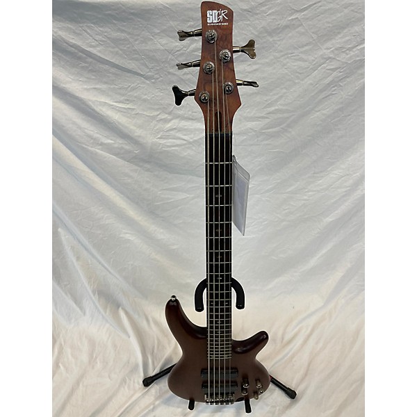 Used Ibanez Used Ibanez SR505 5 String Walnut Electric Bass Guitar