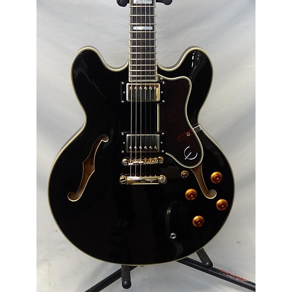 Used Epiphone Used Epiphone Sheraton II Black Hollow Body Electric Guitar