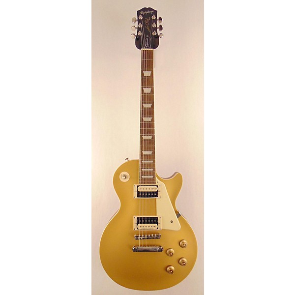 Used Epiphone Used Epiphone Les Paul Classic Gold Top Solid Body Electric Guitar