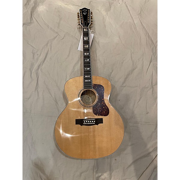 Used Guild Used Guild F-512 Maple Jumbo 12 String Natural Maple 12 String Acoustic Guitar