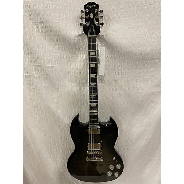 Used Epiphone Used Epiphone SG Modern Trans Black Solid Body Electric Guitar