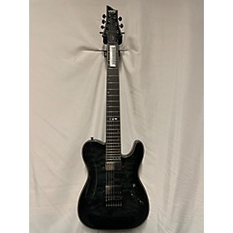 Used Schecter Guitar Research Hellraiser Hybrid PT 7 String Trans Black Solid Body Electric Guitar