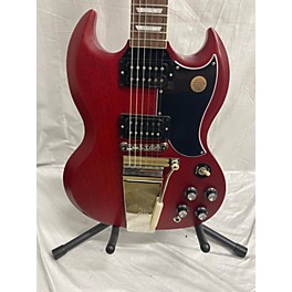 Used Gibson Used Gibson SG Standard '61 Faded Maestro Vibrola Vintage Cherry Solid Body Electric Guitar