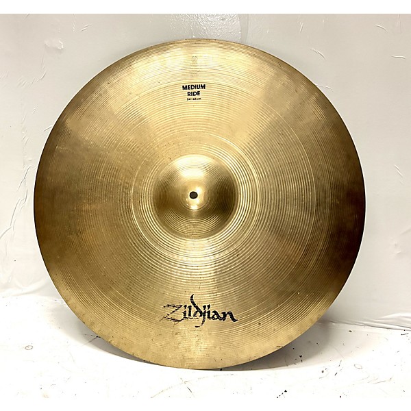 Used Zildjian Used Zildjian 24in A Custom Medium Ride Cymbal