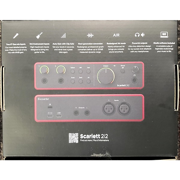 Used Focusrite Scarlett 2i2 Audio Interface