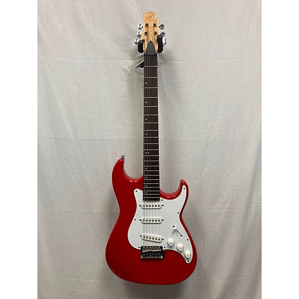 Used Greg Bennett Design by Samick Used Greg Bennett Design By Samick Malibu Red Solid Body Electric Guitar