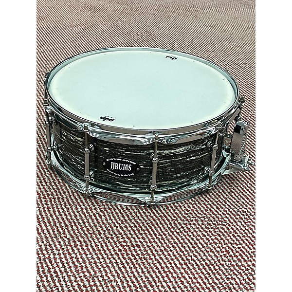 Used Used JJRUMS 14X5.5 Custom Snare Drum Black Oyster Pearl