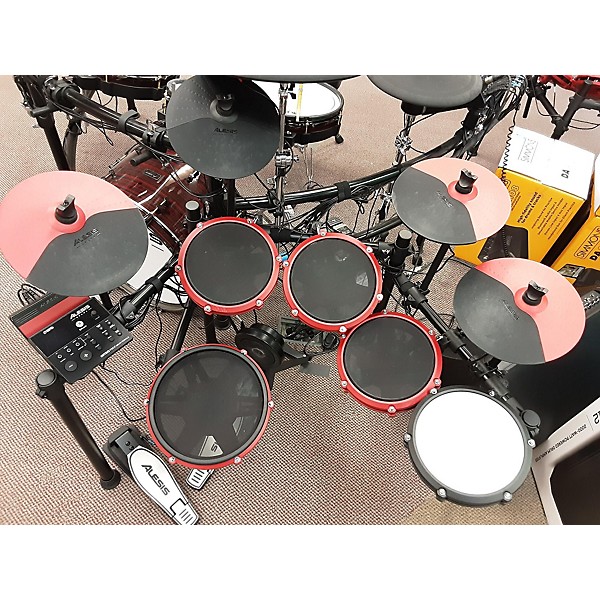 Used Alesis Nitro Max 9 Piece Electric Drum Set