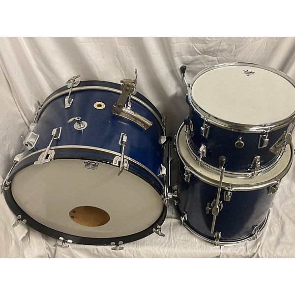 Vintage Vintage 1960s WHITEHALL 3 piece 3PC KIT Blue Drum Kit