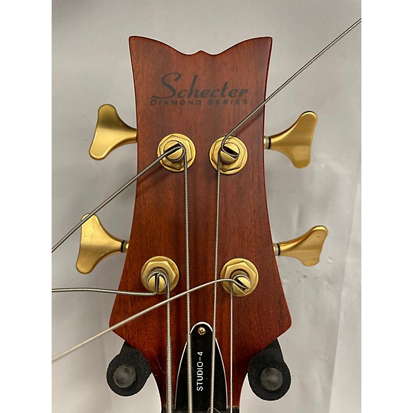 Used Schecter Guitar Research Used Schecter Guitar Research Stiletto Studio 4 String Satin Honey Electric Bass Guitar