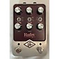 Used Universal Audio UAFX RUBY '63 TOP BOOST AMPLIFIER Footswitch thumbnail