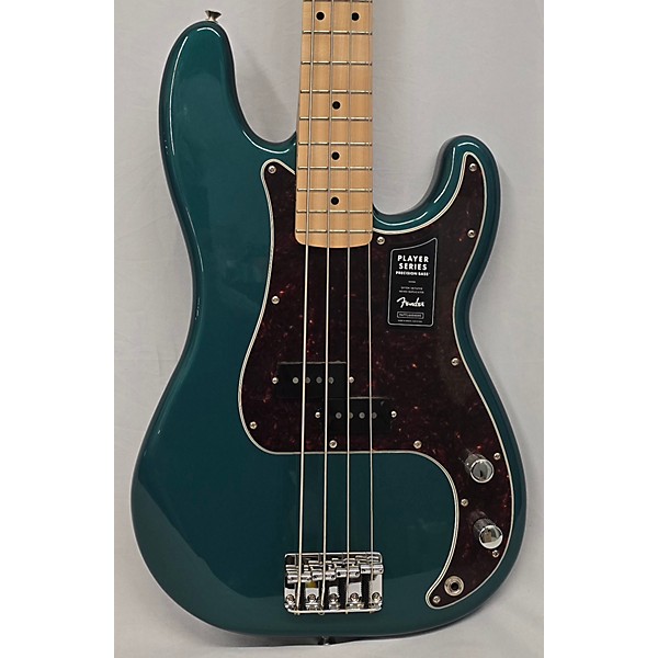Used Fender Player Precision Bass Electric Bass Guitar Ocean Turquoise