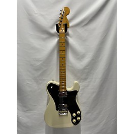 Used Fender Used 2022 Fender American Deluxe Telecaster White And Black Solid Body Electric Guitar