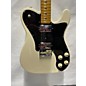 Used Fender Used 2022 Fender American Deluxe Telecaster White And Black Solid Body Electric Guitar