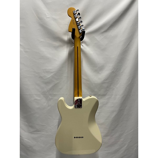 Used Fender Used 2022 Fender American Deluxe Telecaster White And Black Solid Body Electric Guitar