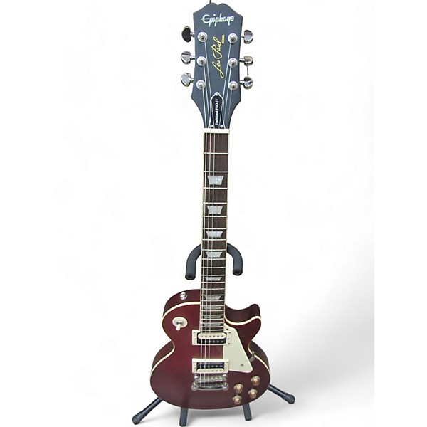 Used Epiphone Used Epiphone Les Paul Traditional Pro IV Wine Red Solid Body Electric Guitar